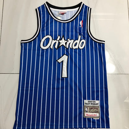 Orlando Magic Tracy McGrady #1 blue 2003 Throwback Jersey - Dense Embroidery