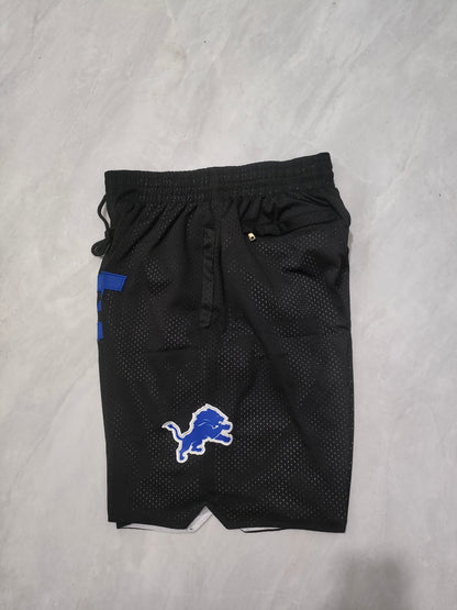 Detroit Lions Black Pocket Shorts