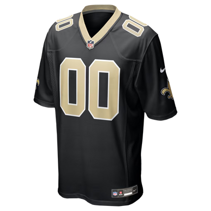 Custom New Orleans Saints Black Game Jersey