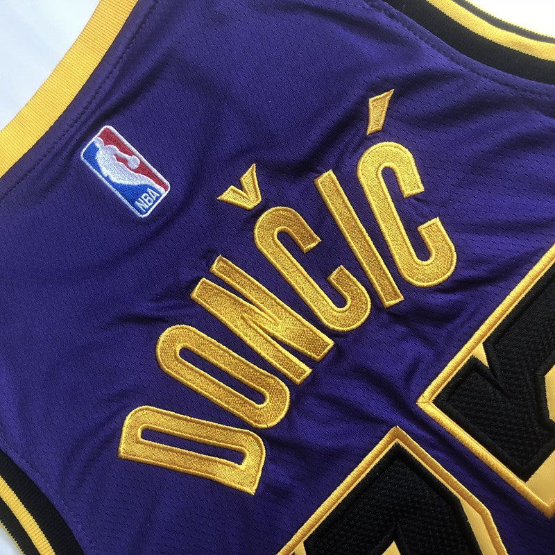 Los Angeles Lakers Luka Dončić #77 Announcement Version Jersey -  Dense Embroidery