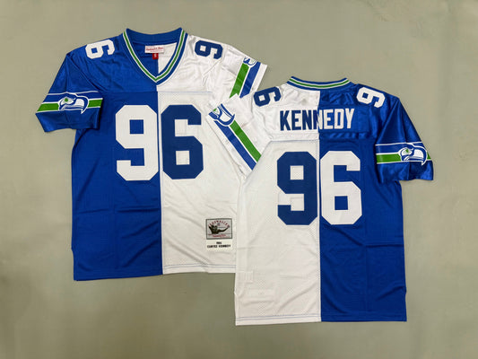 Mens Cortez Kennedy#96 Seattle Seahawks  Vintage Throwback Jersey