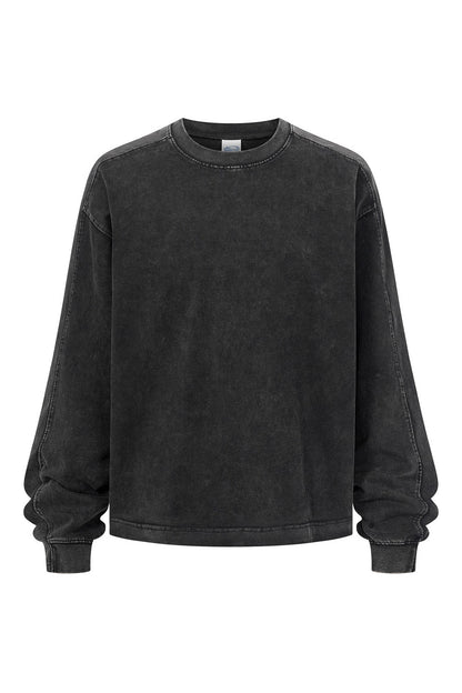 285GSM Contrast Long Sleeve Pigment Dyed Tee