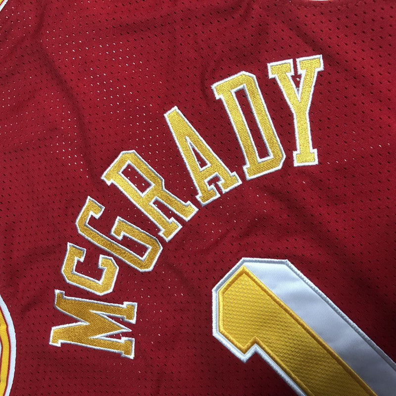 Houston Rockets Tracy McGrady #1 Throwback Jersey - Dense Embroidery