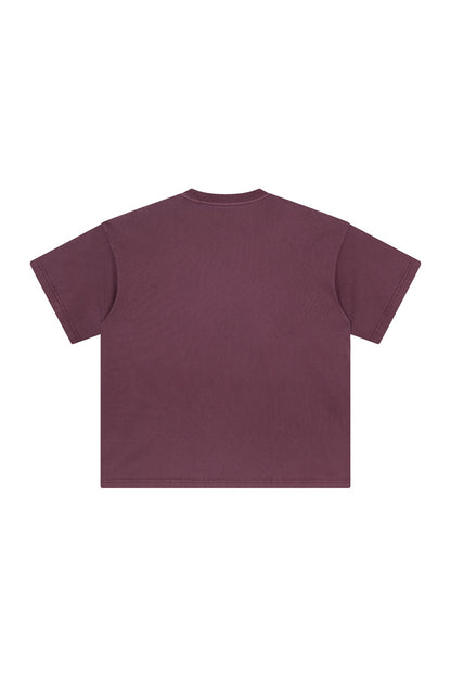 250GSM Pigment Dyed Washed Tee