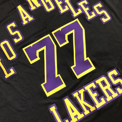 Los Angeles Lakers Luka Dončić #77 black Player Edition - Hot pressing