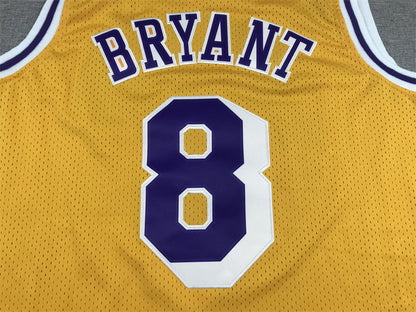 Kobe Bryant #8 Los Angeles Lakers Throwback Embroidered Jersey