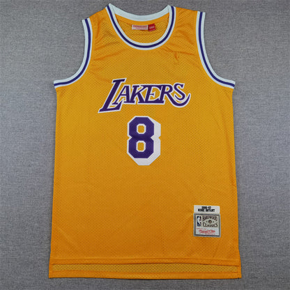 Kobe Bryant #8 Los Angeles Lakers 1996-97 Throwback Embroidered Jersey
