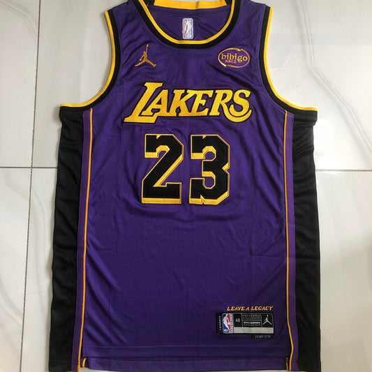 Los Angeles Lakers LeBron James #23 Announcement Version Jersey -  Dense Embroidery