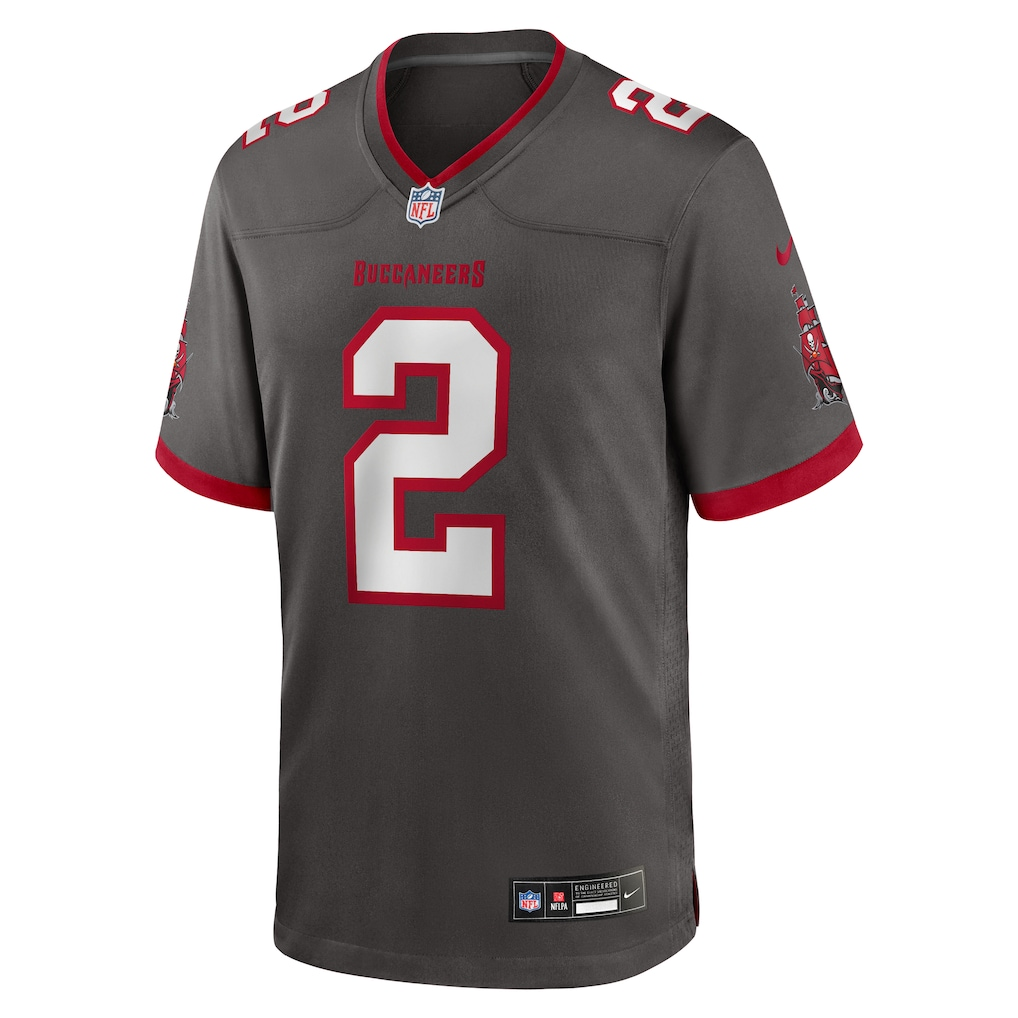 Men's  Emeka Egbuka Pewter Tampa Bay Buccaneers Alternate Game Player Jersey