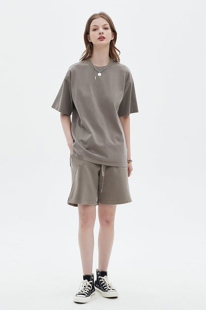 250GSM Pigment Dyed Washed Tee