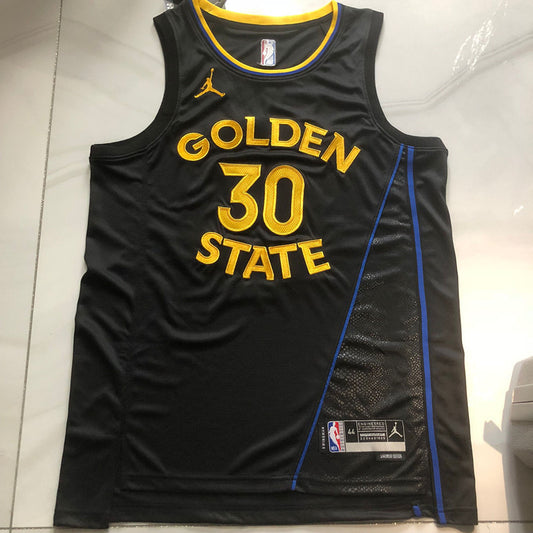 Golden State Warriors Stephen Curry #30 Announcement Version Jersey -  Dense Embroidery