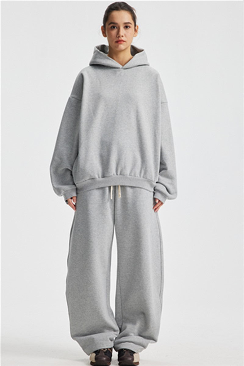 430GSM Boxy Fit Fleece Solid Color Hoodie
