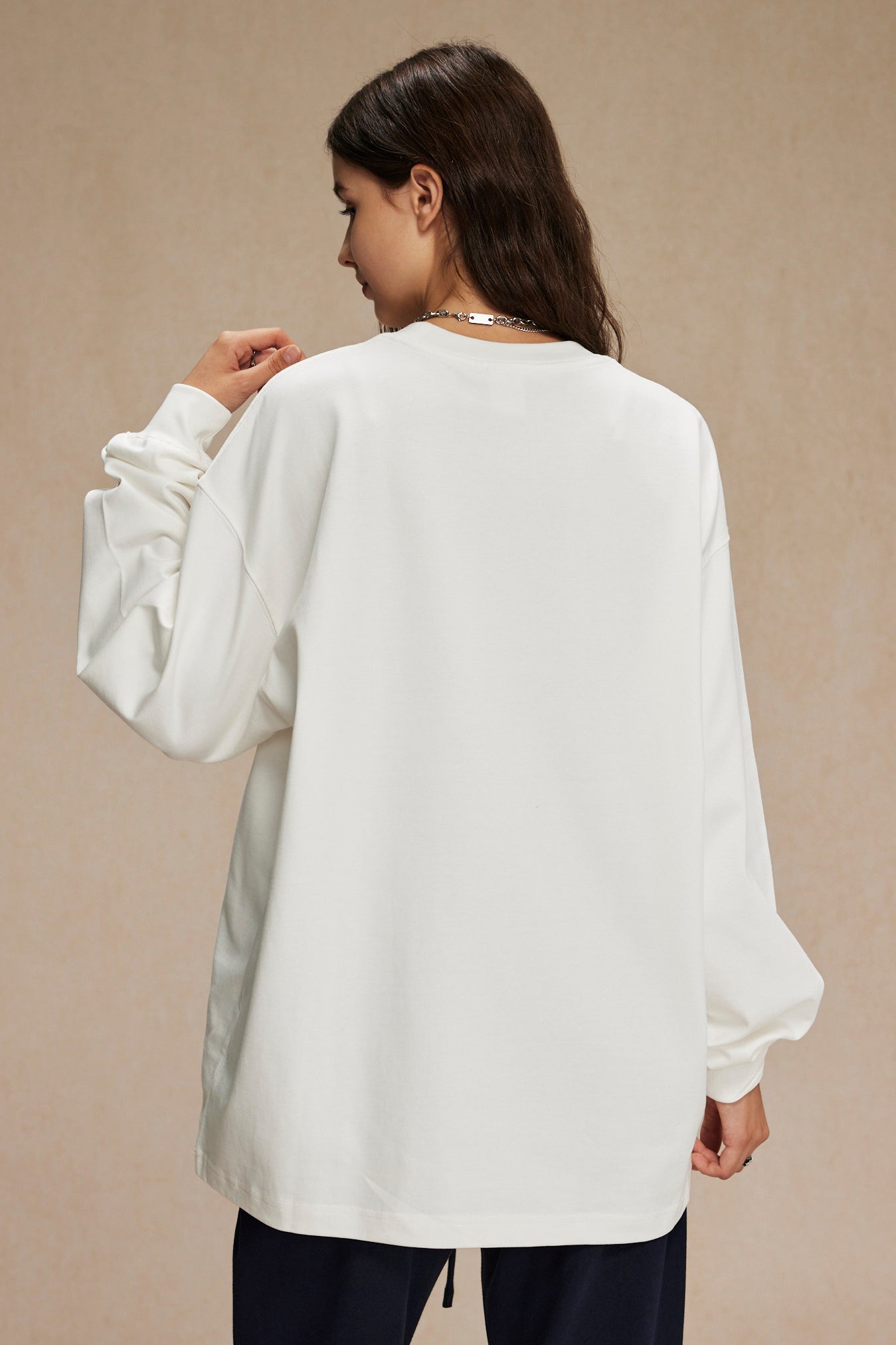 385GSM Oversized Long Sleeve Crew