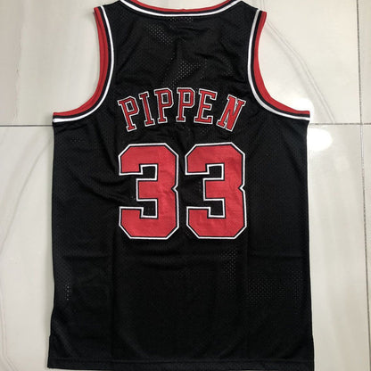 Chicago Bulls  Scottie Pippen Thorwback Black Jersey