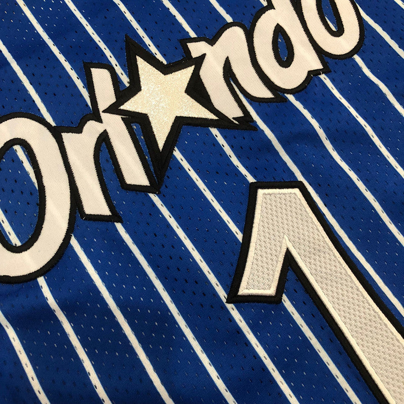 Orlando Magic Anfernee Hardaway #1 Blue Throwback Jersey - Dense Embroidery