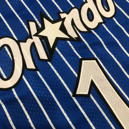 Orlando Magic Anfernee Hardaway #1 Blue Throwback Jersey - Dense Embroidery