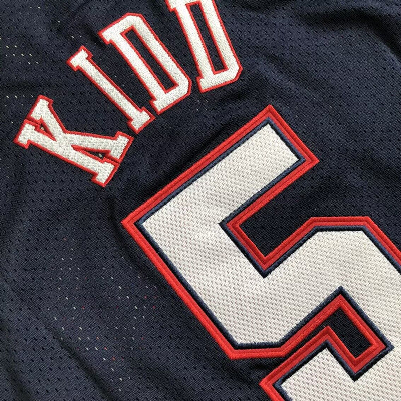 Brooklyn Nets Jason Kidd #5 2006 Throwback Jersey - Dense Embroidery