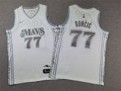 Youth Luka Don?i? Dallas Mavericks #77 City Edition Embroidered  Jersey