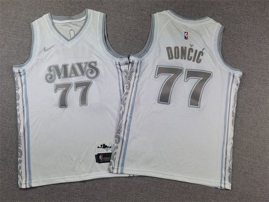 Youth Luka Don?i? Dallas Mavericks #77 City Edition Embroidered  Jersey