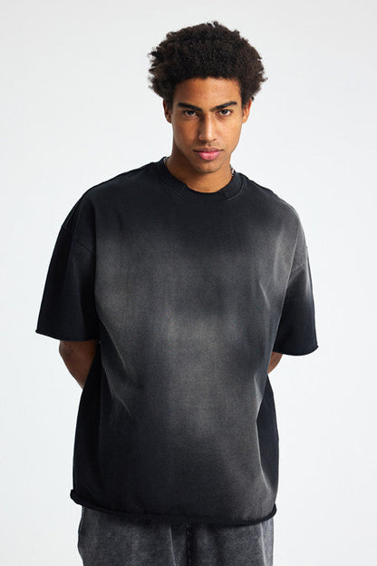 305GSM Gradient Sprayed Vintage Tee