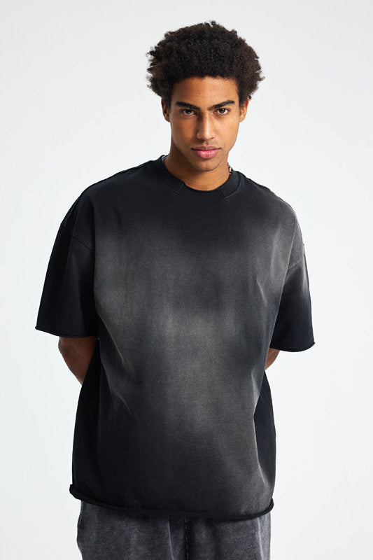 305GSM Gradient Sprayed Vintage Tee