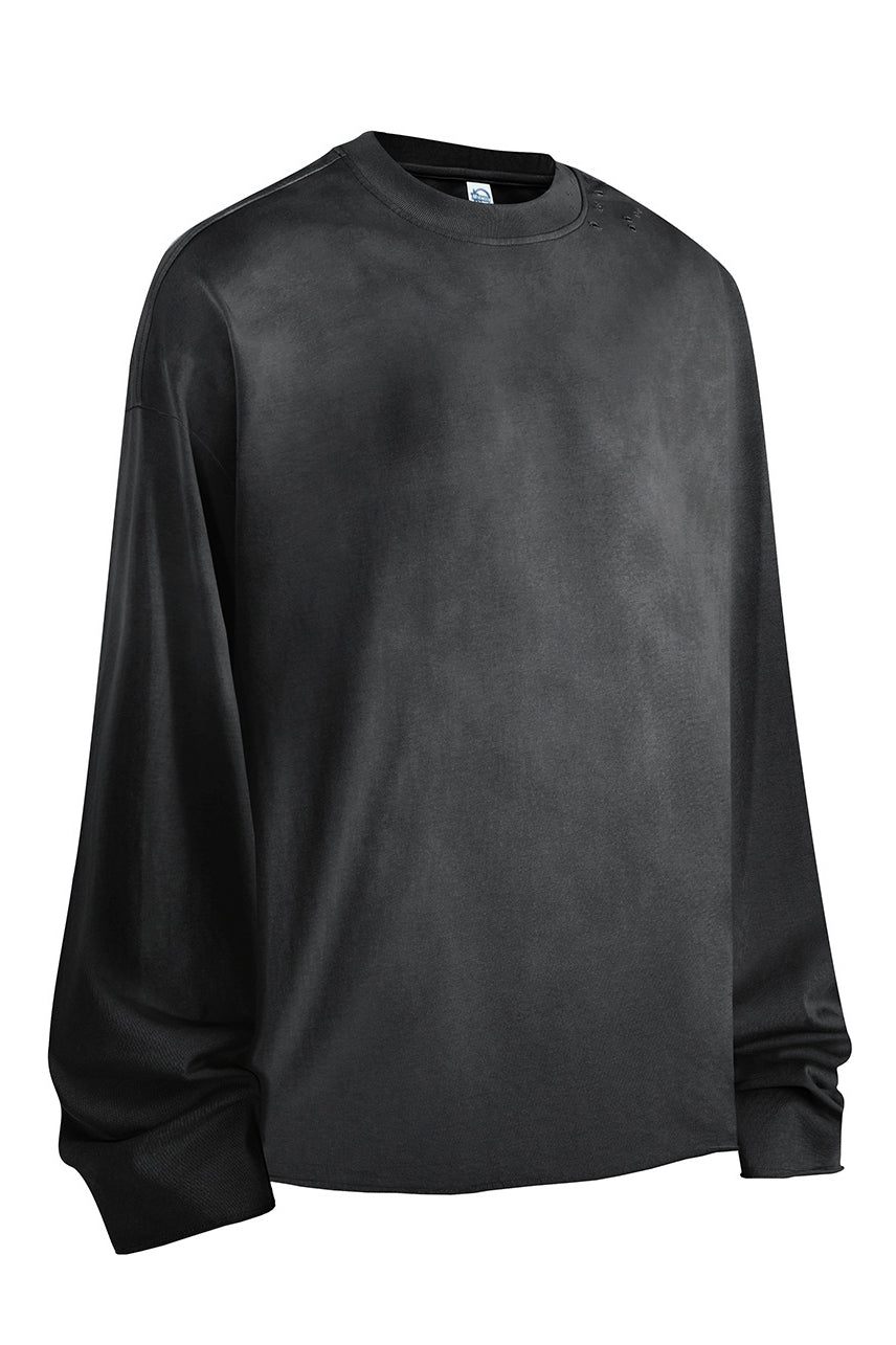 275GSM Distressed Spray Washed Long Sleeve