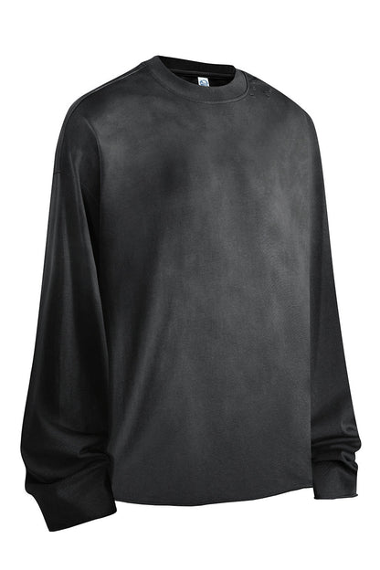 275GSM Distressed Spray Washed Long Sleeve