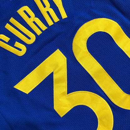 Golden State Warriors Stephen Curry #30 blue Throwback Jersey - Dense Embroidery