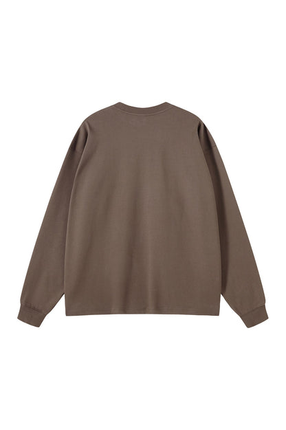 385GSM Oversized Long Sleeve Crew