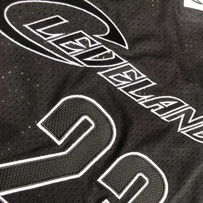 Cleveland Cavaliers LeBron James #23 Black Throwback Jersey - Dense Embroidery
