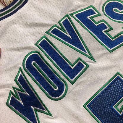 Minnesota Timberwolves Anthony Edwards #5 Throwback Jersey - Dense Embroidery