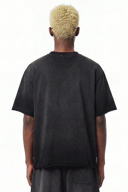 275GSM Distressed Sun Fade Tee