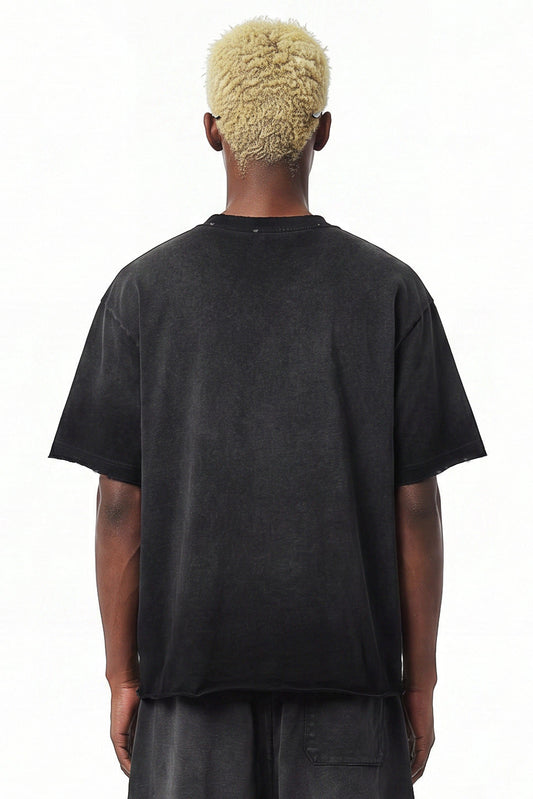 275GSM Distressed Sun Fade Tee