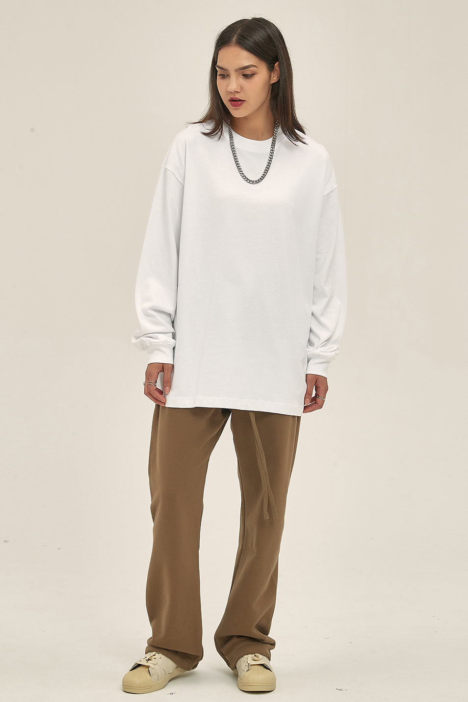 305GSM Oversized Long Sleeve Crew