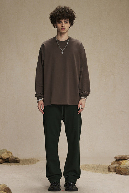 385GSM Oversized Long Sleeve Crew