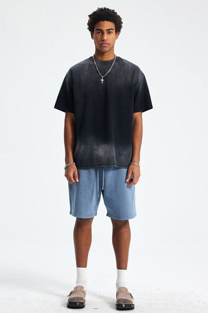 275GSM Ink Spray Washed Tee
