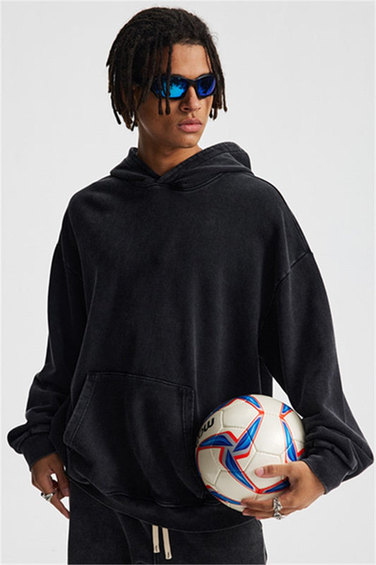 430GSM Boxy Fit Washed Hoodie