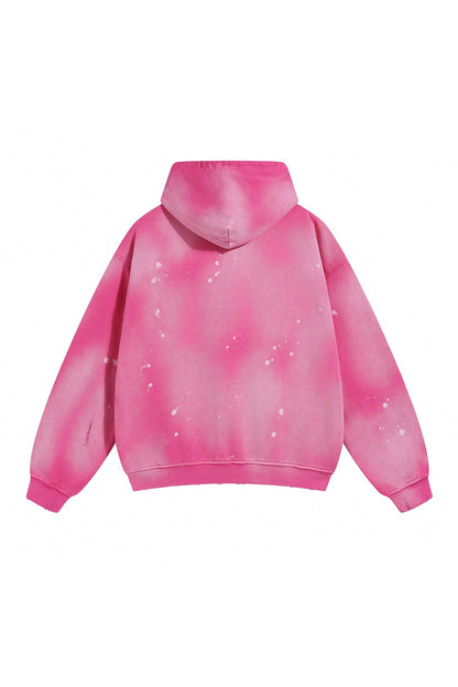 450GSM Distressed Dirty Effect Sun Fade Hoodie