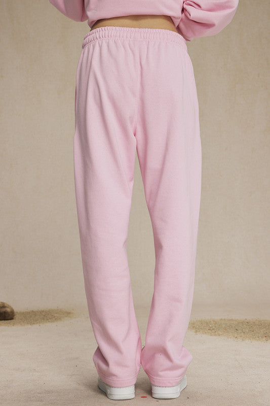 430GSM French Terry Solid Color Sweatpants