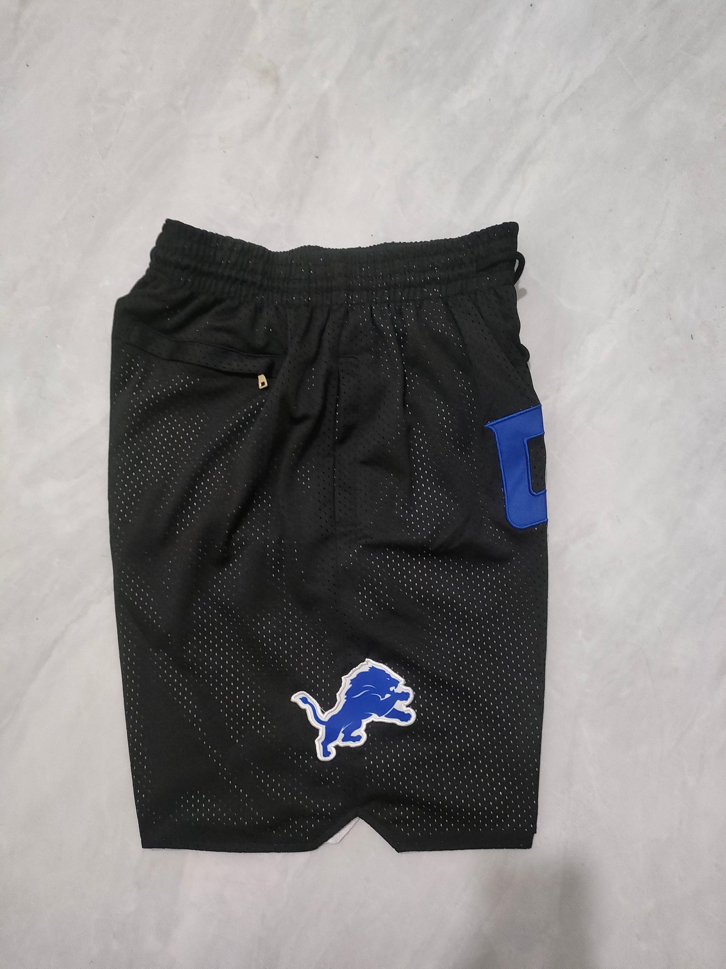 Detroit Lions Black Pocket Shorts