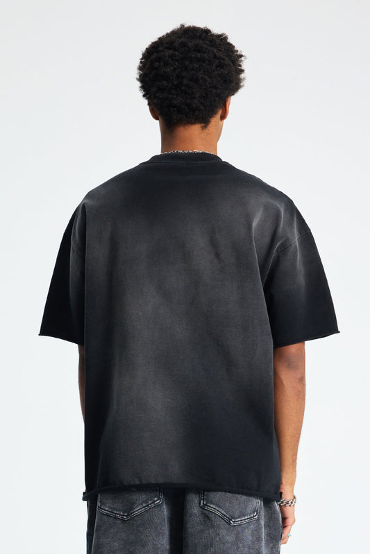 305GSM Gradient Sprayed Vintage Tee