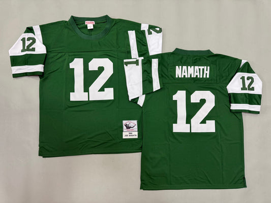 Mens Joe Namath#12 New York Jets Vintage Throwback Jersey