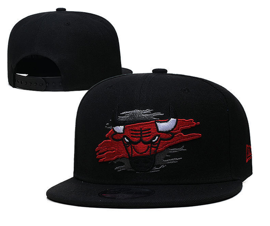 Chicago Bulls Black Snapback Cap