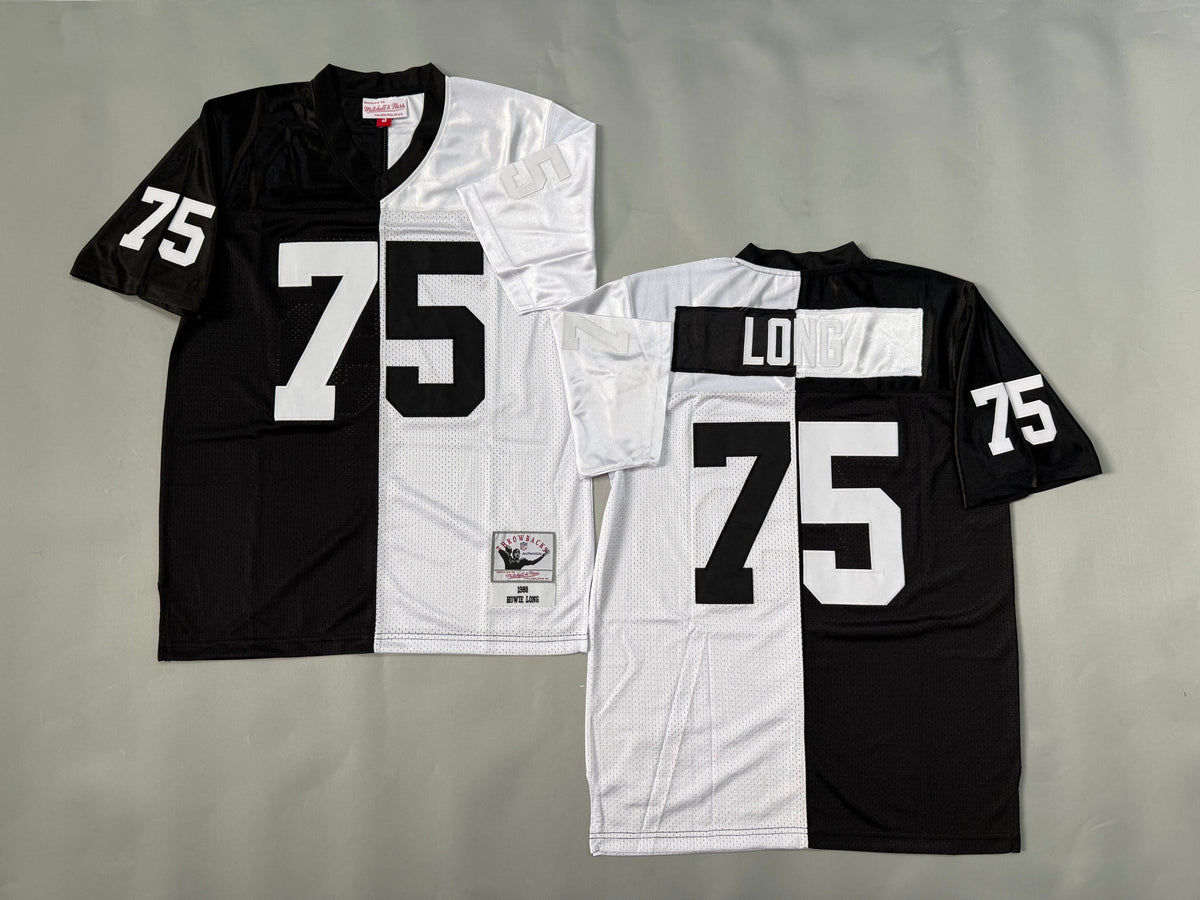 Mens Howie Long#75 Los Angeles Raiders Vintage Throwback Jersey