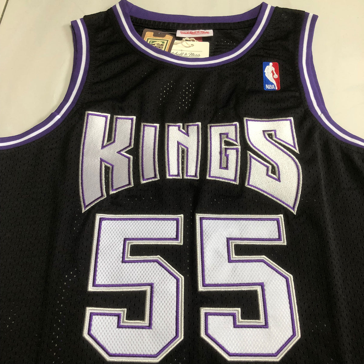 Sacramento Kings Jason Williams #55 black Throwback Jersey - Dense Embroidery