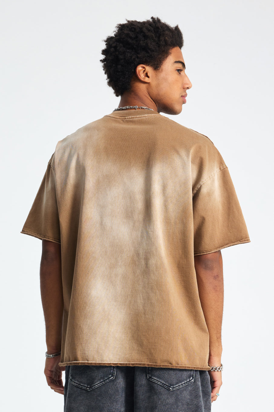 305GSM Gradient Sprayed Vintage Tee