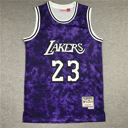 LeBron James Los Angeles Lakers #23 "Constellation" Edition Throwback Embroidered Jersey