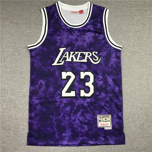 LeBron James Los Angeles Lakers #23 "Constellation" Edition Throwback Embroidered Jersey