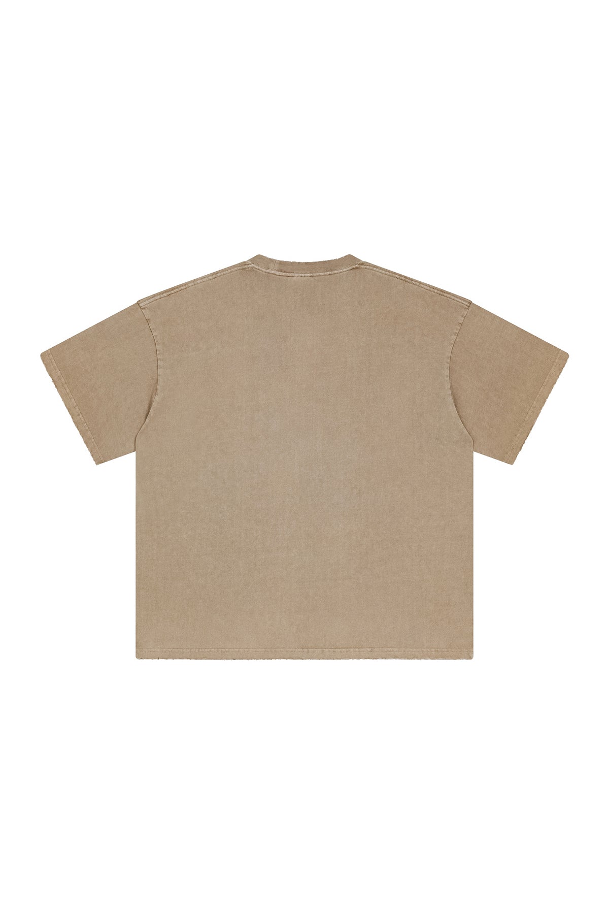 250GSM Distressed Pigment Dyed Washed Tee