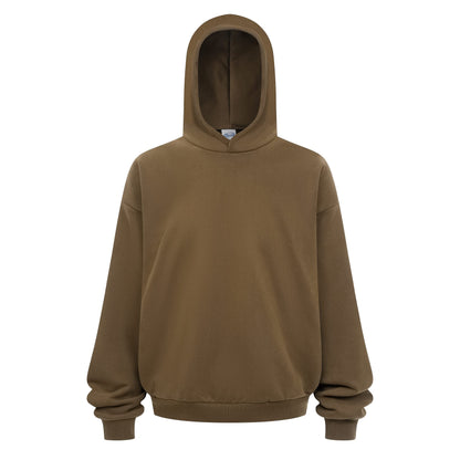 430GSM Boxy Fit Fleece Solid Color Hoodie
